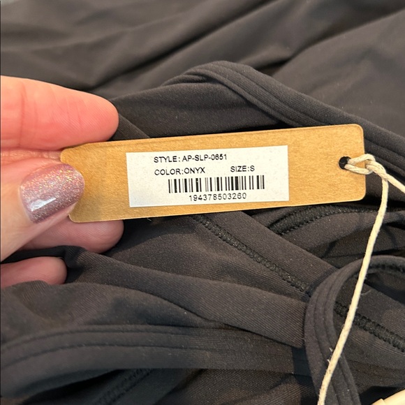 NWT SKIMS Onyx Black Soft Lounge Mini Slip Dress in Size Small - Picture 10 of 10